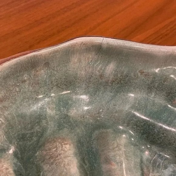 Flora Eckert Hammat Original Bioform Mid-Century Ceramic Seashell Bowl Vintage - Picture 7 of 8